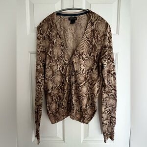 Animal print Lucky Brand sweater
